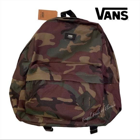 vans camouflage backpack